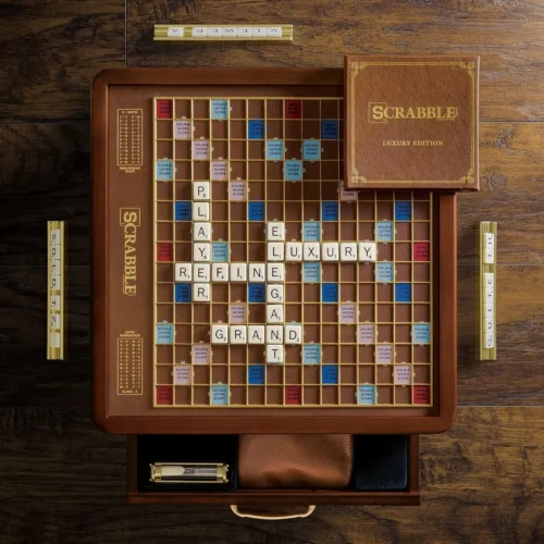 Winning Solutions - Luxury Edition Scrabble, BOARD GAME, The Original version, Full experience.