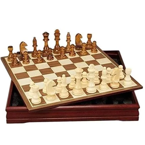 Chessmen International Set - Foldable, Portable, Wooden BOARD GAME by Nivok.