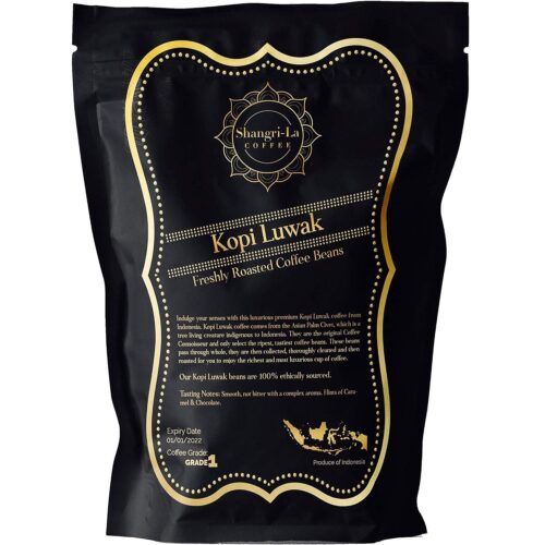 Kopi Luwak - The World's MOST EXPENSIVE Coffee, from Indonesia. GROUND, Sustainably sourced, 5Kg, by Shangri-La