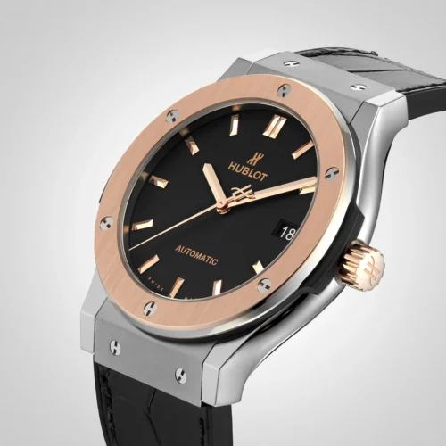 HUBLOT - Classic Fusion, Luxury 18kt Gold Black Dial Men's Watch 511.OX.1180.LR