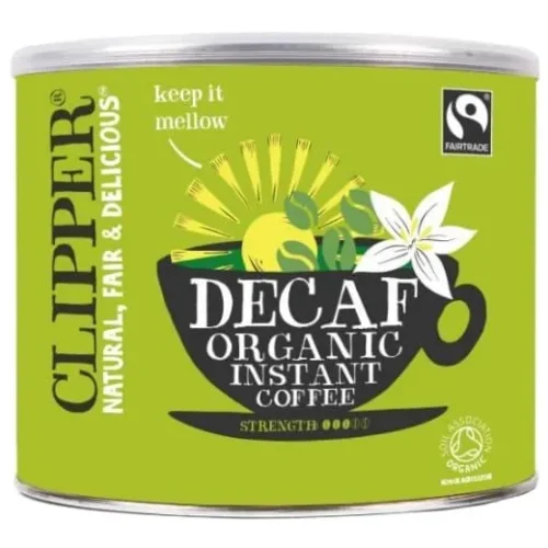 Clipper Coffee - DeCAFFEINATED Arabica Instant Coffee, Organically & Ethically Sourced (4x 500g)