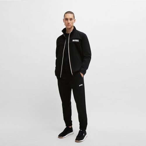 BOSS - The ORIGINAL Men's TR Tratteo 1 x MATTEO BERRETTINI contrast-logo tracksuit with water-repellent finish