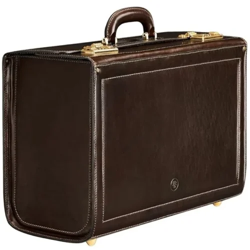 Maxwell Scott - Men's Leather Pilot Case, The Varese, Business Briefcase, Handmade in Italy