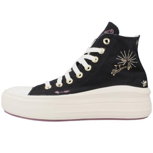 Converse - All Star | ORIGINAL, High Platform Women Shoes, A07136C CTAS Move HI Black