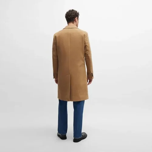 BOSS - HIGH QUALITY Men's C-Jared-243 Regular-fit coat in cotton-blend moleskin