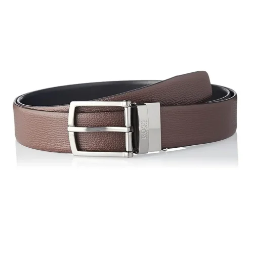 BOSS - HIGH QUALITY Men's Gontis (GB35PGR) Belt, Black/Brown 202, Reverse Wearing, by Hugo Boss