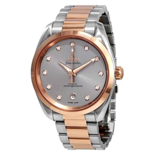 Omega - EXCLUSIVE Seamaster Aqua Terra Automatic Chronometer Diamond Grey Dial Watch