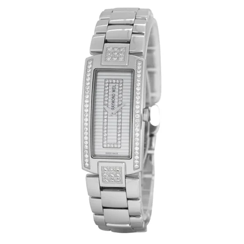 Raymond Weil - LUXURY Shine Women's Quartz Watch with Silver Dial Analogue Display & Multicolour Leather Strap