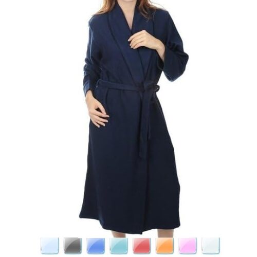 Balldiri - NOT CHEAP (So Exclusive), The PREMIUM QUALITY Cashmere Women's Long-Sleeved Bathrobe with Shawl Collar 4-Ply