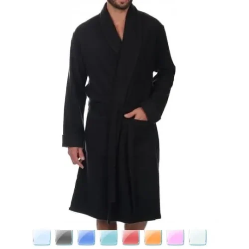 Balldiri – NOT CHEAP (So Exclusive), The PREMIUM QUALITY Cashmere Men’s Long-Sleeved Bathrobe with Shawl Collar 4-Ply