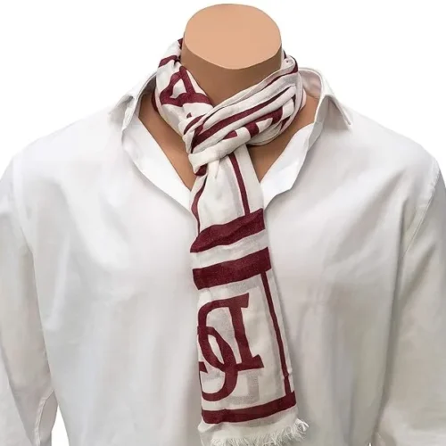Dolce & Gabbana - Exquisite, Unique & Style. The D&G White Modal Red Printed Wrap Shawl Scarf