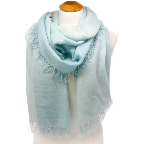 MOOILO – LUXURY Cashmere silk scarf women’s fashion, sea green.