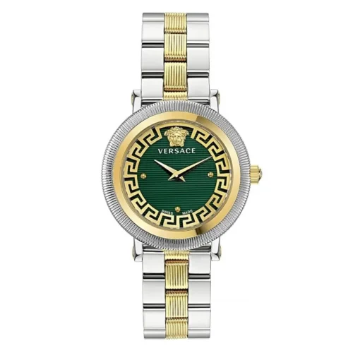 VERSACE - The ORIGINAL Women's Analogue Swiss Quartz Watch with Stainless Steel Strap