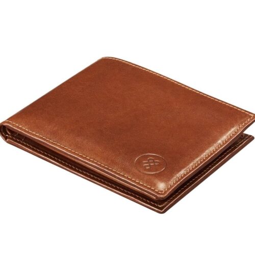 Maxwell Scott - Men's Luxury Leather 2-in-1 Trifold Wallet with Card Holder | The Asti | Handcrafted in Italy | Chestnut Tan Brown