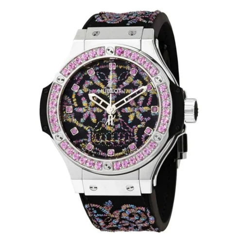 HUBLOT - Big Bang Broderie LIMITED EDITION Sugar Skull Steel Unisex Watch 343.SS.6599.NR.1233