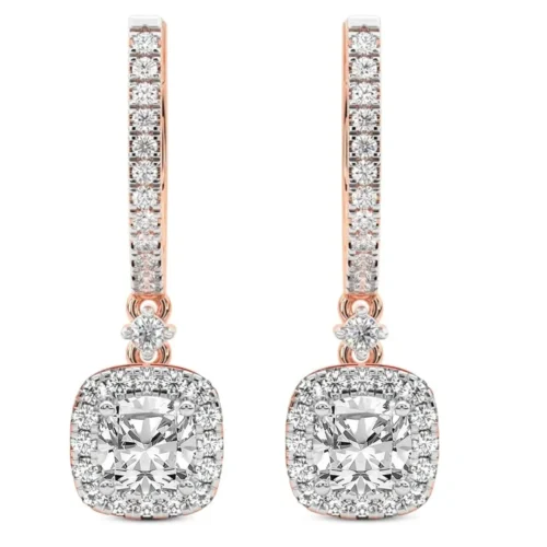 Friendly Diamonds - Sophisticated Diamond Stud Earrings, IGI Certified Lab Grown Diamond (with Design Choices)