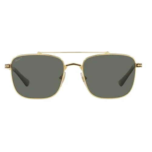 PERSOL - EXCLUSIVE PO-2487S Gold Polarized Green Sunglasses