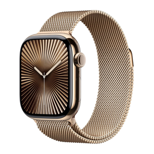 Apple - LUXURY Series 10, GPS+Cellular, Gold Titanium, Fitness Tracker, ECG App, Carbon Neutral