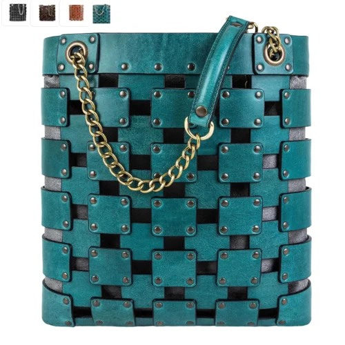 Time Resistance - Original Leather Tote Bag, Handmade (color options)