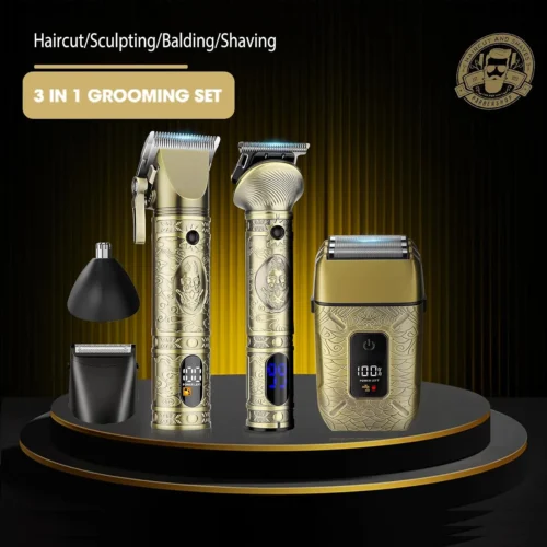 VGR - Professional Hair Clippers, 5in1, Trimmer, Shaver, Cordless, Nose Hair Trimmer
