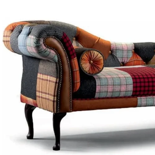 Casa Padrino - Luxury Chesterfield Chaise Longue multiColoured, 165cm Long Furniture