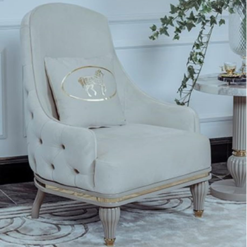 Casa Padrino - Luxury Art Deco Bedroom Comfy Armchair, Quintessentially Handcrafted