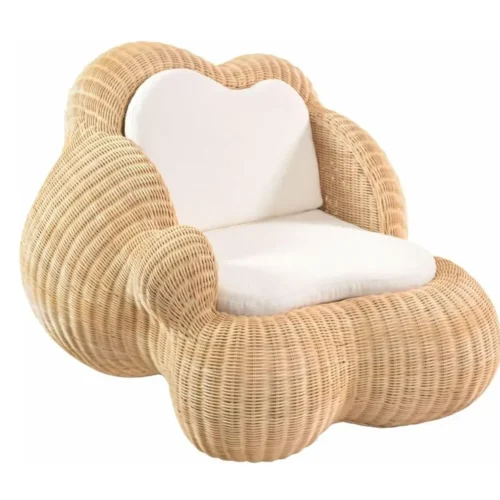 Casa Padrino - Luxury Rattan Cloud Shaped Armchair for your Bedroom & Balcony Spaces